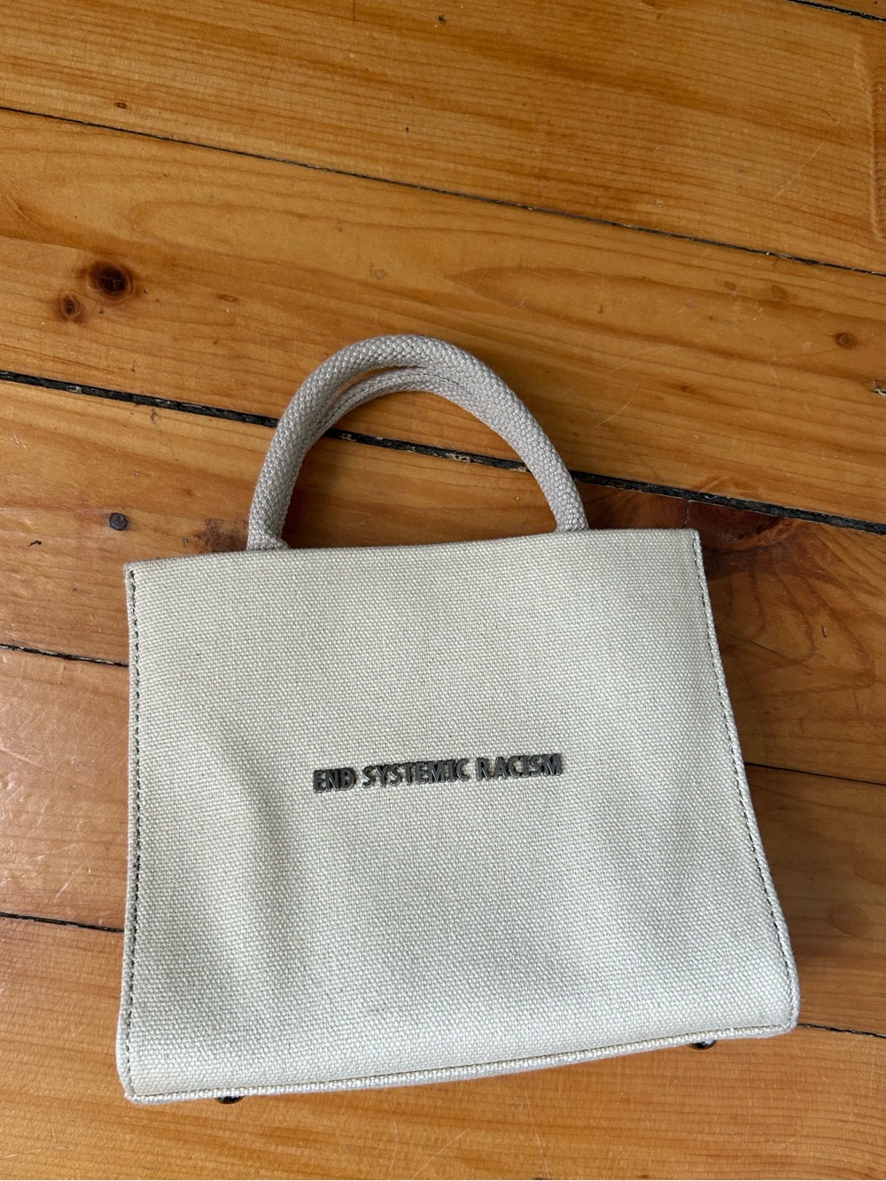 Brandon Blackwood Original Beige Recycled Canvas ESR Mini Tote